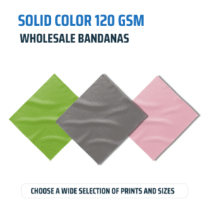Solid Color Bandana, Imported 120 GSM, 100% Cotton