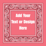 Pink Value Classic Open Center Paisley Imported 100% Cotton, 22" x 22", 1 piece