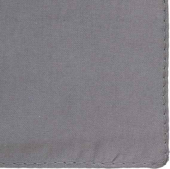 Custom Solid Color Bandana, Imported, 100% Cotton, Dark Grey, 22" x 22" - Image 3