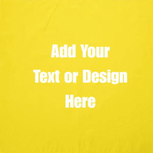 Custom Solid Color Bandana, Imported, 100% Cotton, Yellow, 22" x 22"