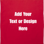 Custom Solid Color Bandana, Imported, 100% Cotton, Red, 22" x 22"