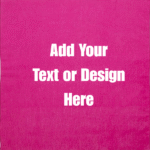 Custom Solid Color Bandana, Imported, 100% Cotton, Hot Pink, 22" x 22"