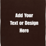 Custom Solid Color Bandana, Imported, 100% Cotton, Dark Brown, 22" x 22"