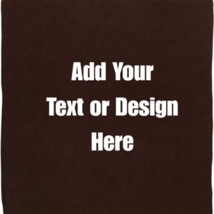 Custom Solid Color Bandana, Imported, 100% Cotton, Dark Brown, 22" x 22"