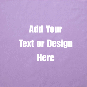 Custom Solid Color Bandana, Imported, 100% Cotton, Lilac, 22" x 22"