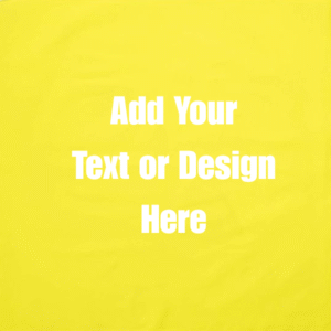 Custom Solid Color Bandana, Imported, 100% Cotton, NEON Yellow, 22" x 22"