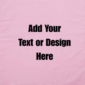 Custom Solid Color Bandana, Imported, 100% Cotton, Light Pink, 22" x 22"
