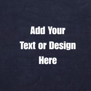 Custom Solid Color Bandana, Imported, 100% Cotton, Navy Blue, 22" x 22"