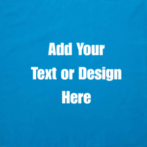 Custom Solid Color Bandana, Imported, 100% Cotton, Turquoise, 22" x 22"