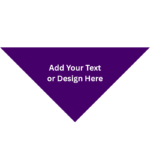 Custom Triangle Solid Bandana, 22X 30X 22, 1Pc, Purple ,  Grape,