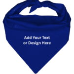 Custom Triangle Solid Bandana, 22X 30X 22, 1Pc, Royal Blue,
