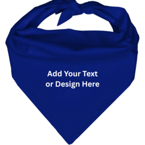 Custom Triangle Solid Bandana, 22X 30X 22, 1Pc, Royal Blue,