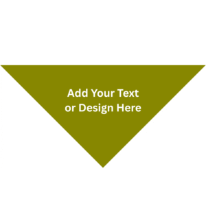 Custom Triangle Solid Bandana, 22X 30X 22, 1Pc, Olive Green,