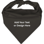 Custom Triangle Solid Bandana, 22X 30X 22, 1Pc, Dark Grey,