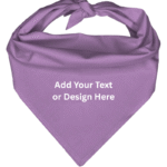 Custom Triangle Solid Bandana, 22X 30X 22, 1Pc, Lilac,