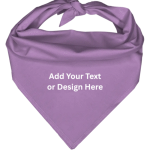Custom Triangle Solid Bandana, 22X 30X 22, 1Pc, Lilac,