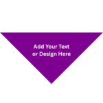 Custom Triangle Solid Bandana, 22X 30X 22, 1Pc, Grape ,  Purple,