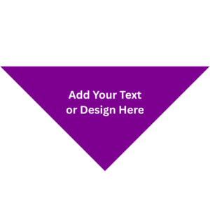 Custom Triangle Solid Bandana, 22X 30X 22, 1Pc, Grape ,  Purple,