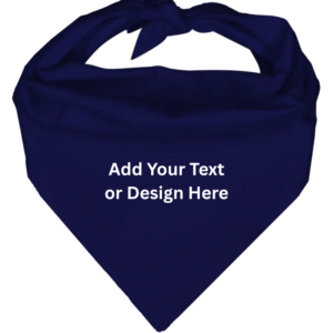 Custom Triangle Solid Bandana, 22X 30X 22, 1Pc, Navy Blue,