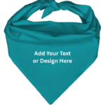 Custom Triangle Solid Bandana, 22X 30X 22, 1Pc, Turquoise,