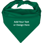Custom Triangle Solid Bandana, 22X 30X 22, 1Pc, Teal,